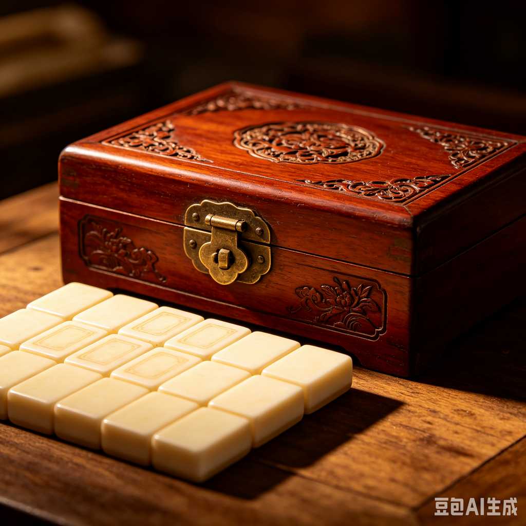 solid wood mahjong tiles
